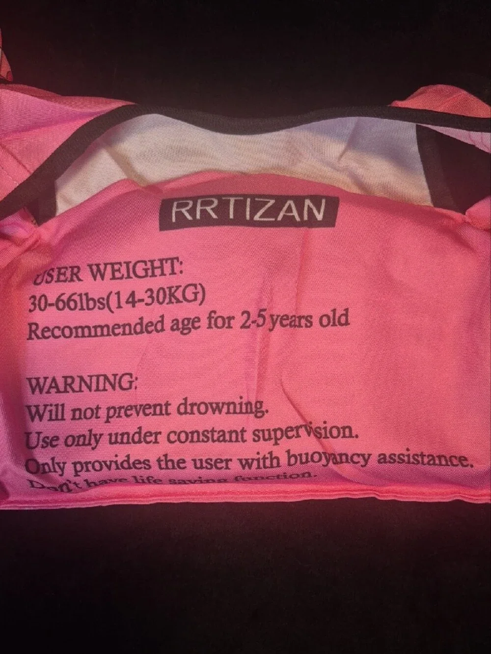 Pink Princess Float Swim Vest with Arm Bands